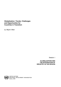 Globalization: Trends, Challenges and Opportunites for