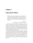 Chapter 1 Logic and Set Theory
