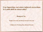 Can Spacetime Curvature Induced Corrections to Lamb Shift Be