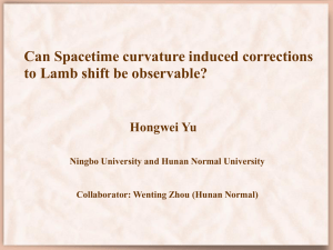 Can Spacetime Curvature Induced Corrections to Lamb Shift Be