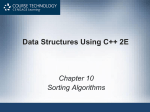 Data Structures Using C++ 2E Chapter 10 Sorting