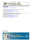 Highly-efficient thermoelectronic conversion of solar energy and