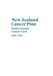 New Zealand Cancer Plan 2015 to 2018
