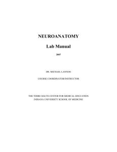 Lannoo, M.J. Neuro Manual - Indiana State University