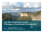 The New Sustainable Frontier: Principles of Sustainable Development