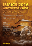 October 28[Fri.]-29[Sat.] - ISMICS 2016 Winter Workshop