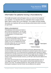 Thyroidectomy (Pre-operative)