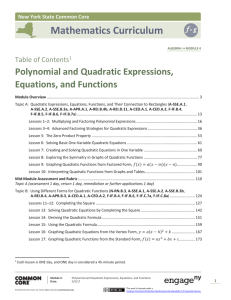 New York State Common Core Mathematics Curriculum