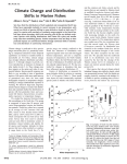 Climate Change and Distribution Shifts in Marine Fishes