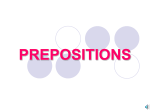 prepositions - New Lenox School District 122