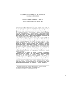 ALGEBRAS AND MODULES IN MONOIDAL MODEL CATEGORIES