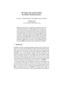 The steady-state control problem for Markov decision processes