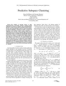 Predictive Subspace Clustering - ETH