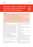 Joint British Societies` Guidelines on the Prevention
