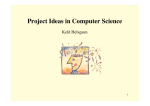 Project Ideas in Computer Science