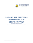 SAT AND SBT Protocol Definitions for Cusp 4 MVP-VAP