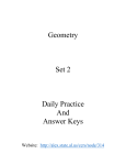 Geometry Set 2 Daily Practice And Answer Keys