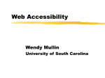 Presentation on Web Accessibility by Wendy Mullin, USC
