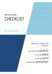 Marketing Mix Checklist