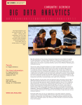 big data analytics - Department of Computer Science