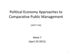 Political Economy Approaches to Comparative Public Management