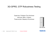 3G-GPRS GTP Robustness Testing