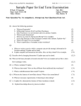 DWDM - Model Question Paper