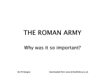 the roman army - the Redhill Academy