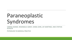 Paraneoplastic Syndromes