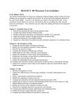 Bio 100 Placement Study Guidelines