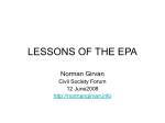 lessons of the epa