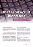 The Faecal Occult blood test