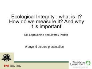 Ecological Integrity