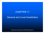 General and Local Anesthetics