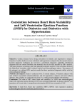 Correlation between Heart Rate Variability and Left Ventricular