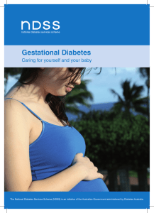 Gestational Diabetes - Diabetes Queensland