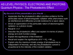 Explaining the photoelectric effect. +