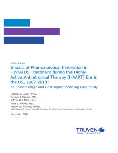 Impact of Pharmaceutical Innovation in HIV/AIDS Treatment During