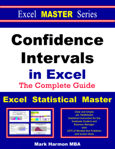 Confidence Intervals in Excel