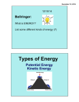 Types of Energy - Plain Local Schools
