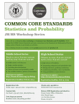 CCSS Statistics and Probability Flyer
