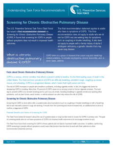 Screening for Chronic Obstructive Pulmonary Disease: Consumer