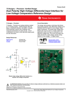 Bipolar High-voltage Differential Interface for