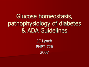 Glucose homeostasis, Pathophysiology of