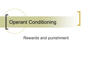 Operant Conditioning - Raleigh Charter High School