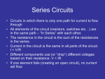Series Circuits - Athens Academy