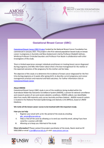 Gestational Breast Cancer (GBC)