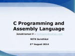 C Programming and the Assembly Language.