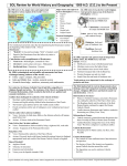 SOL Review for World History and Geography: 1500 A.D. (C.E.) to