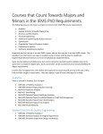 Courses that Count Towards Majors and Minors in the IEMS PhD